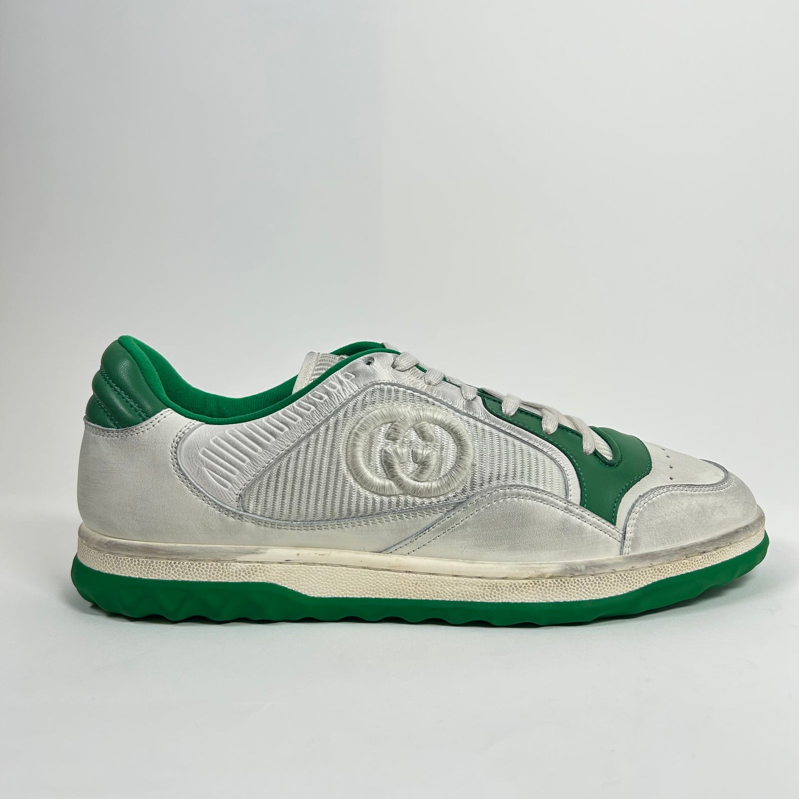 Gucci Off White Green Mac 80 Sneaker Size GG 10