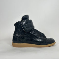 Maison Margiela Black Python Leather Futures High Size 41