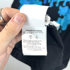 Off-White Blue Drip Arrow Graphic T-Shirts