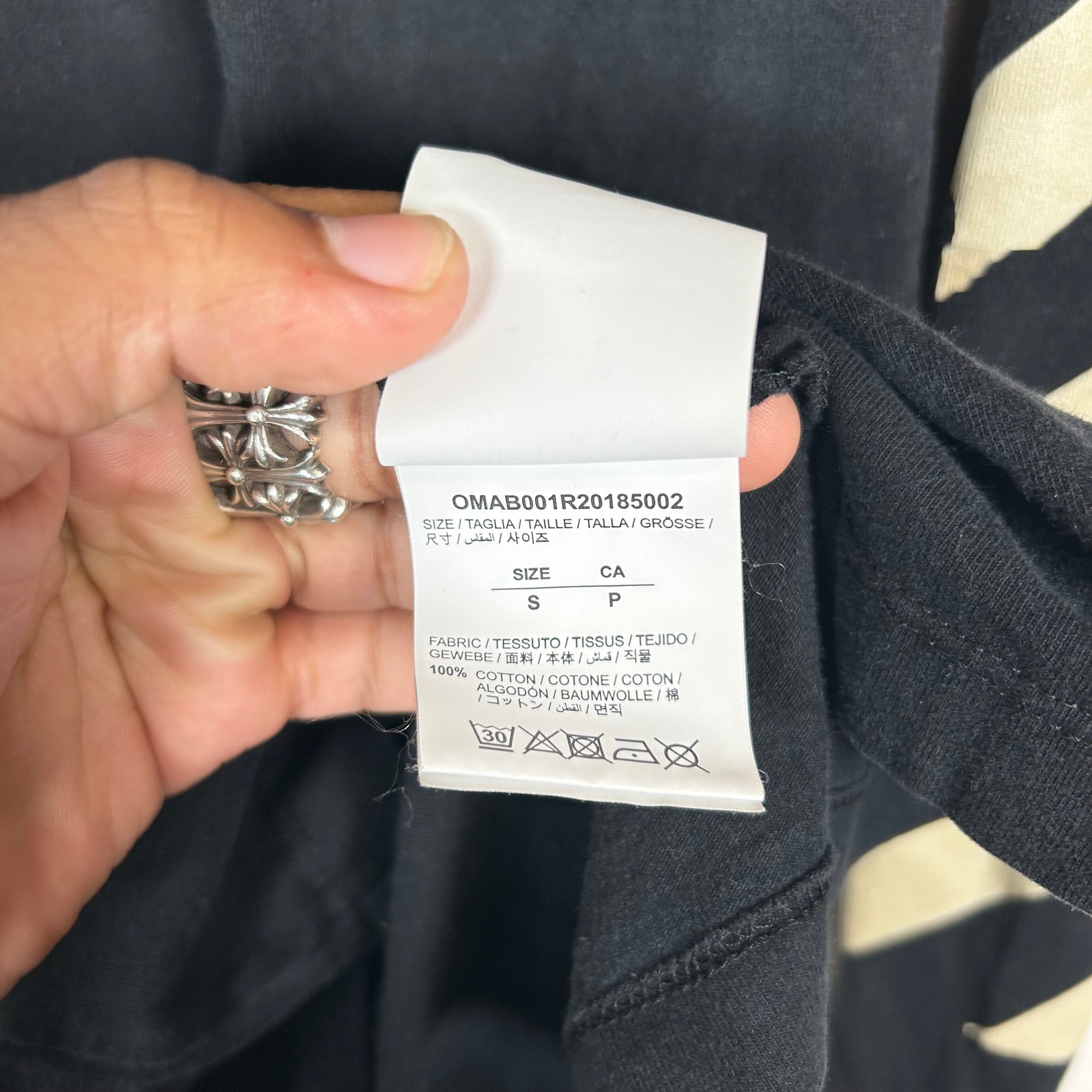 Off-White Black Tape Arrows Longsleeve Size S
