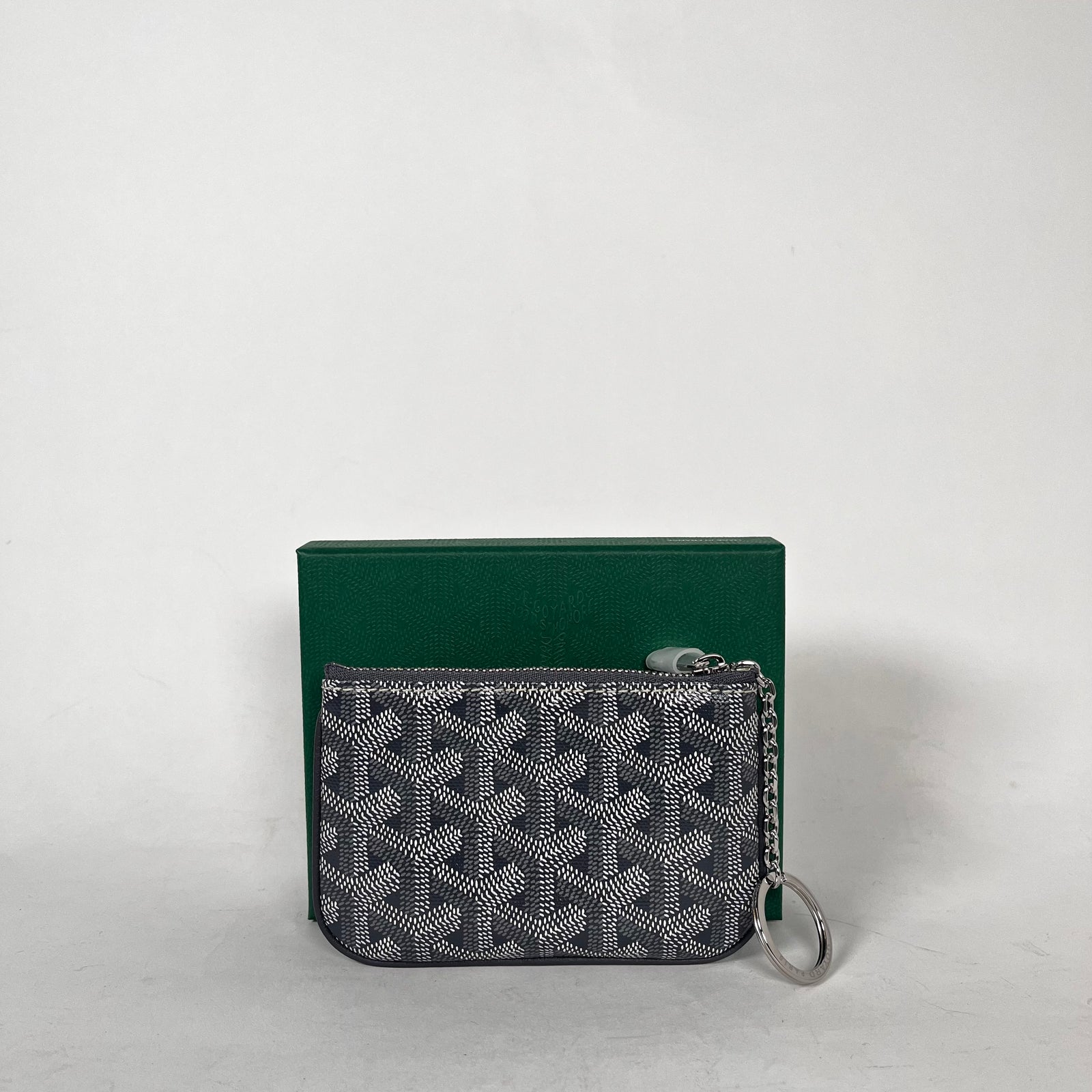 Goyard Grey Senat Nano Key Pouch