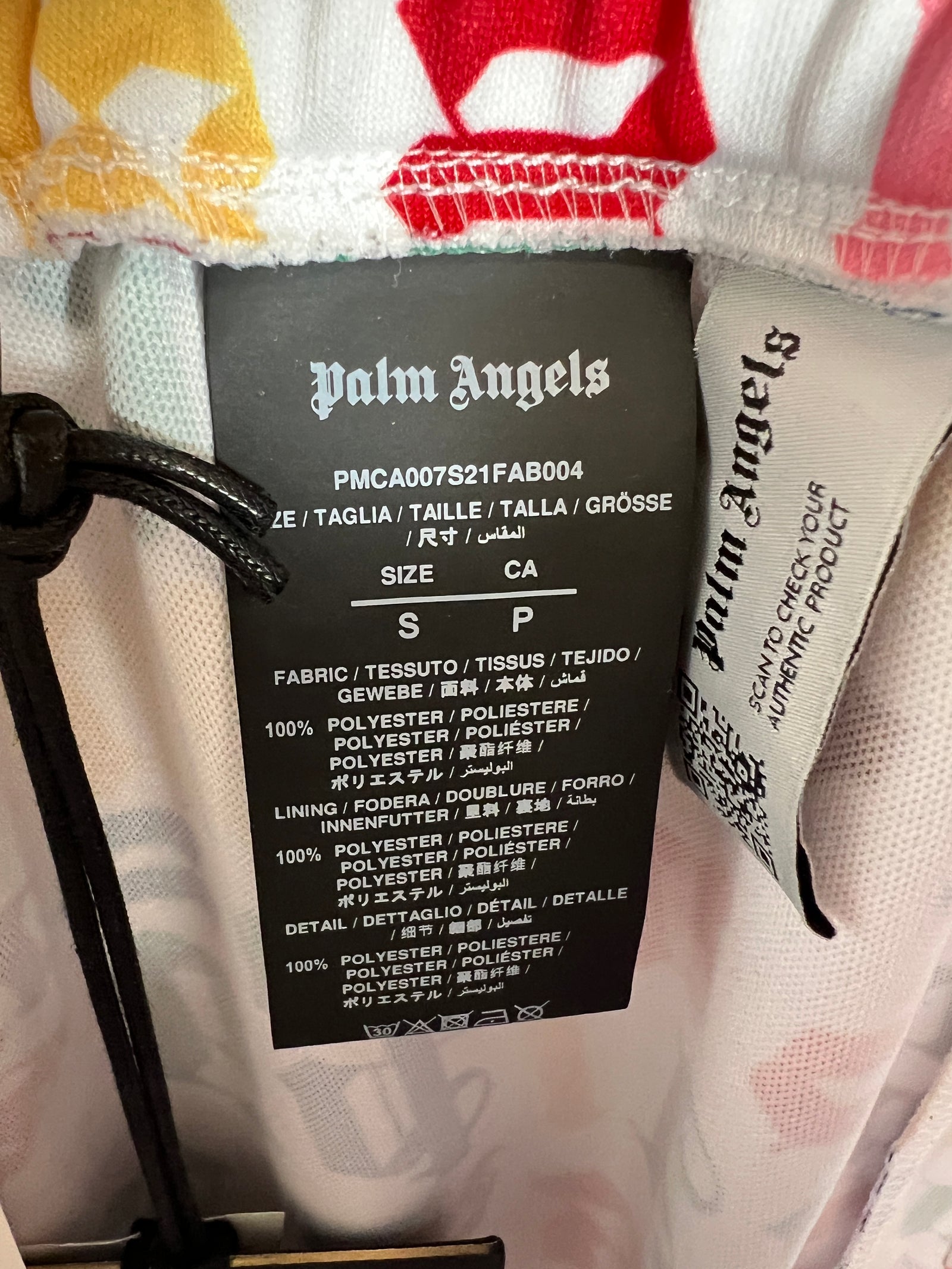 Palm Angels All-Over Letter Track Pants Size S