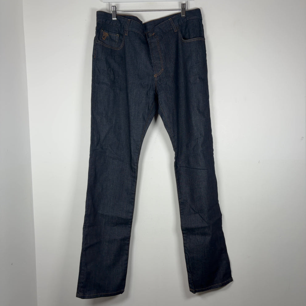 Versace Medusa Pocket Logo Straight Fit Denim Jeans