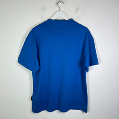 Palm Angels Blue Flame Neck Logo T-Shirt