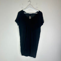 Rick Owens Black Double Layer Short Sleeve T-Shirt Size L