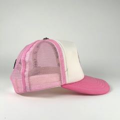 Chrome Hearts Pink Horseshoe Trucker Hat