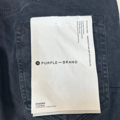 Purple Black Distressed Denim Jeans Size 36