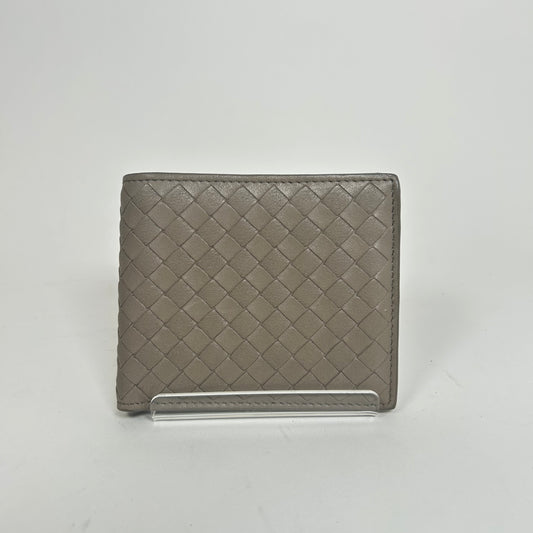 Bottega Veneta Tan Intrecciato Bifold Wallet