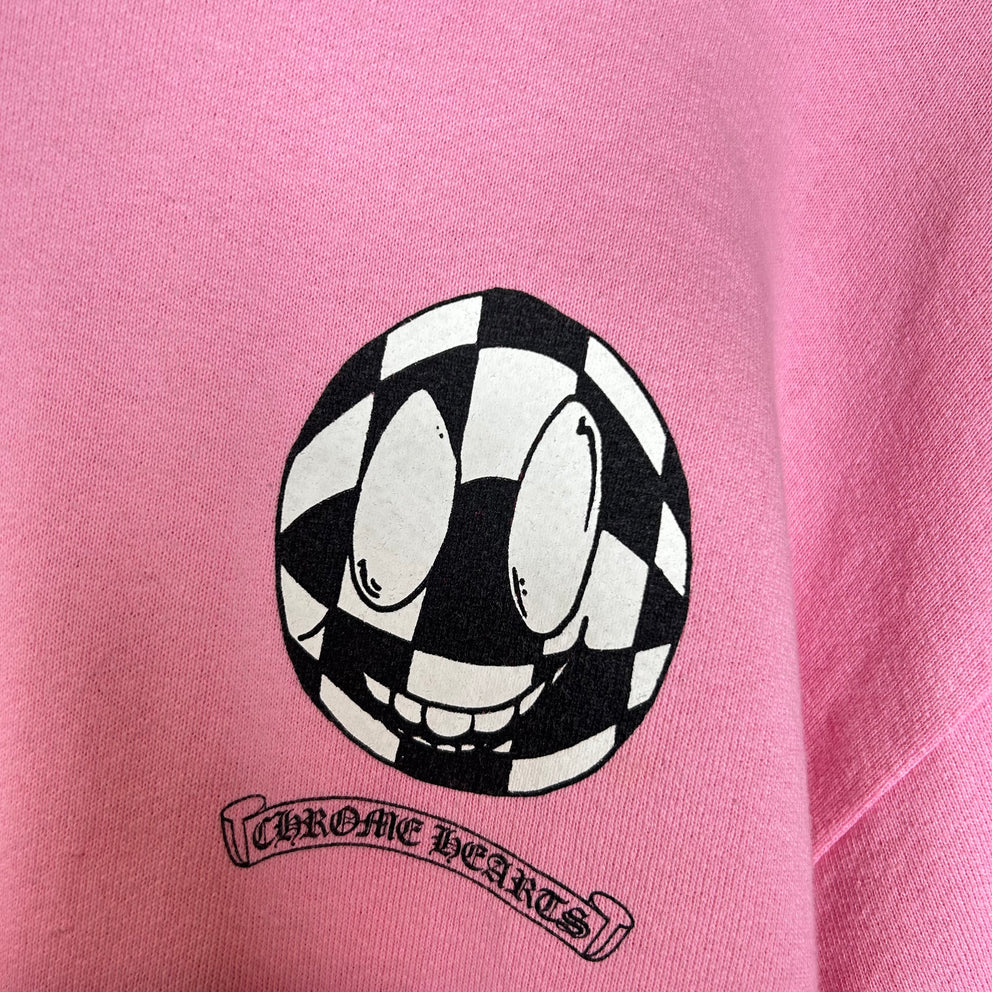 Chrome Hearts Pink Vanity Faith Hoodie Size M