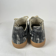 Maison Margiela Black Cracked Leather Gats Size 42