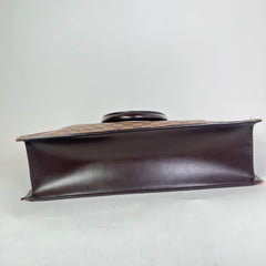 Louis Vuitton Ebene Damier Venice Sac De Plat Canvas Bag