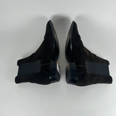 Saint Laurent Chocolate Suede Chelsea Boot Size 43