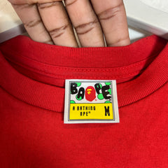 Bape Red 'Year Of The Snake' Baby Milo T-Shirt Size M