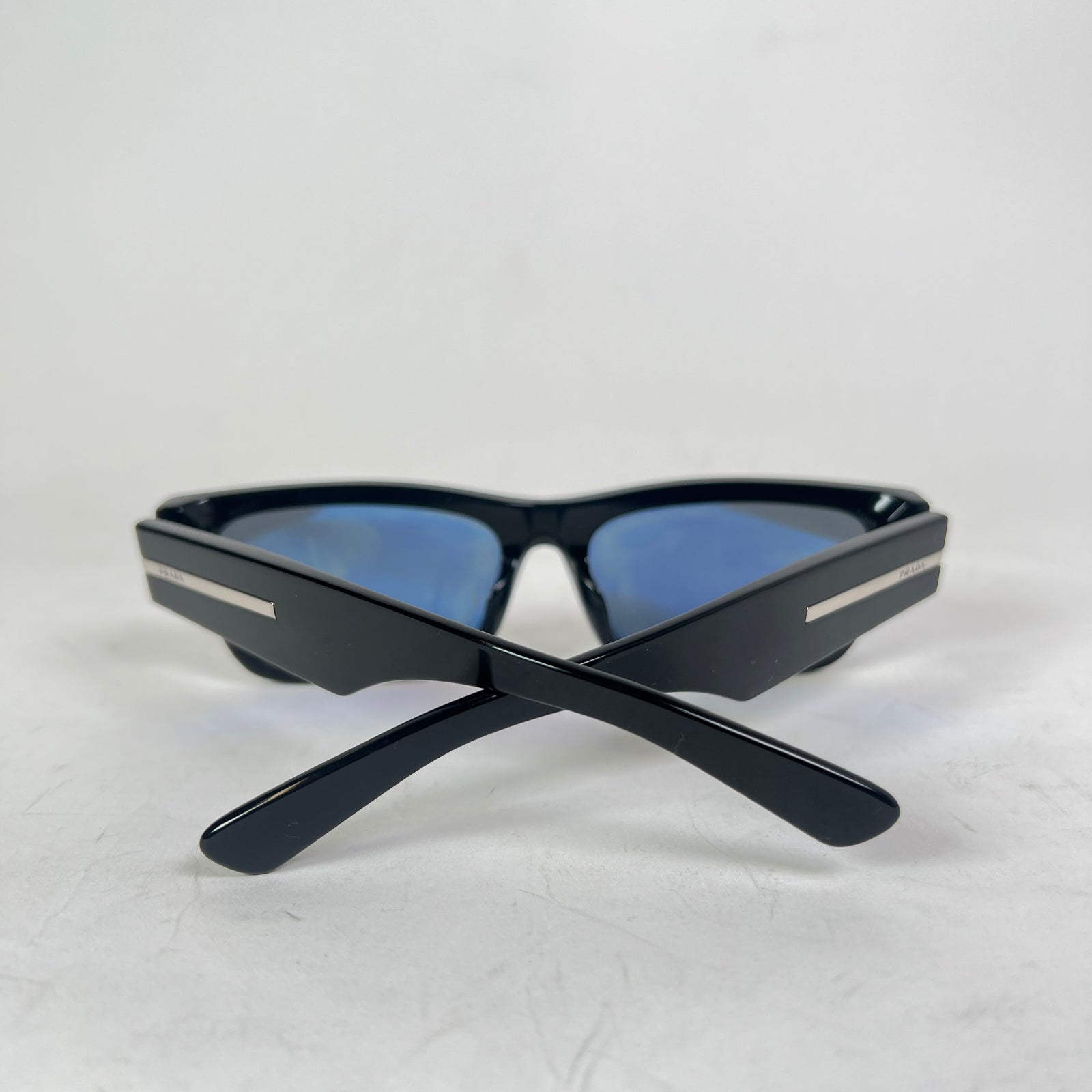 Prada Black PR A03S Rectangular Sunglasses