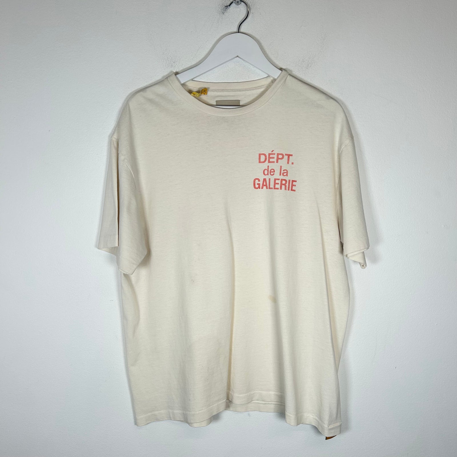 Gallery Dept Red/Cream French Logo T-shirt Size L