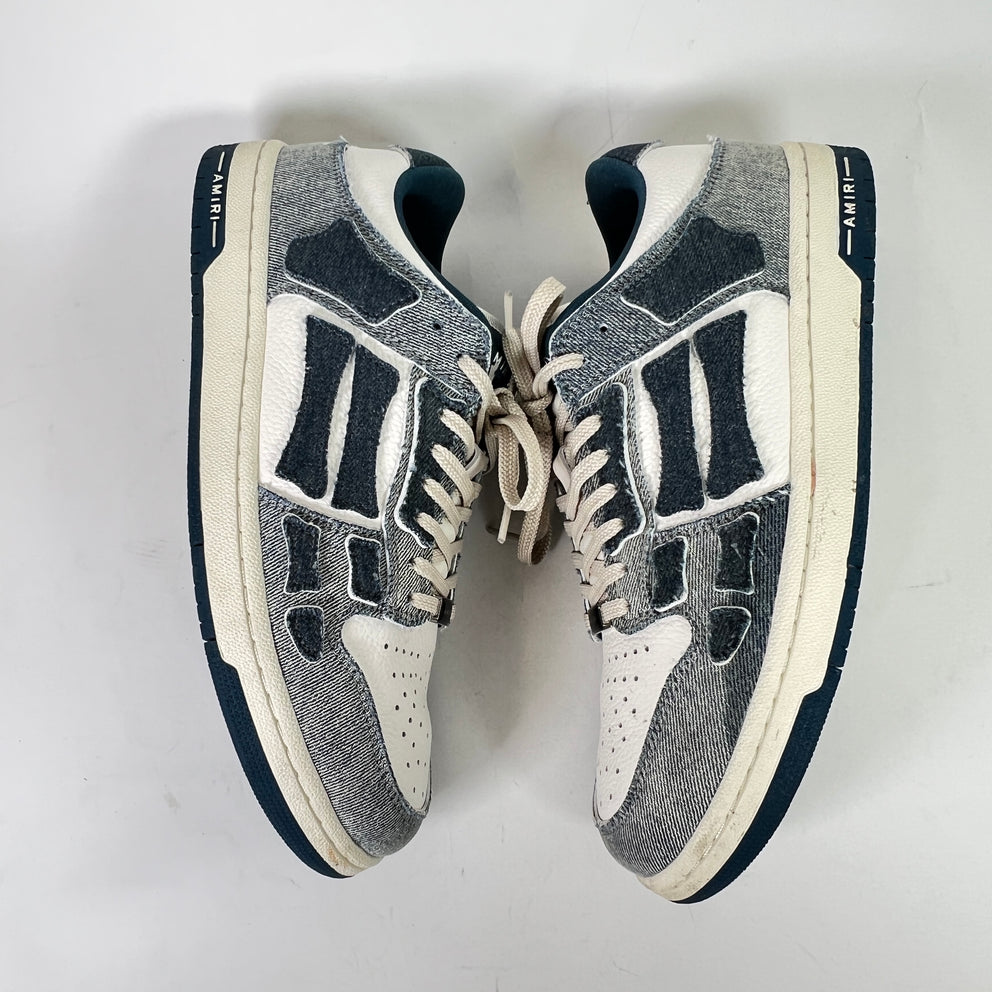 Amiri Denim Skel Low-Top Sneakers