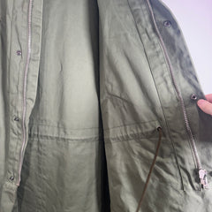 Raf Simons x Sterling Ruby FW14 Green Patches Parka Size 46