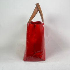 Louis Vuitton Red Monogram Vernis Reade PM Handbag