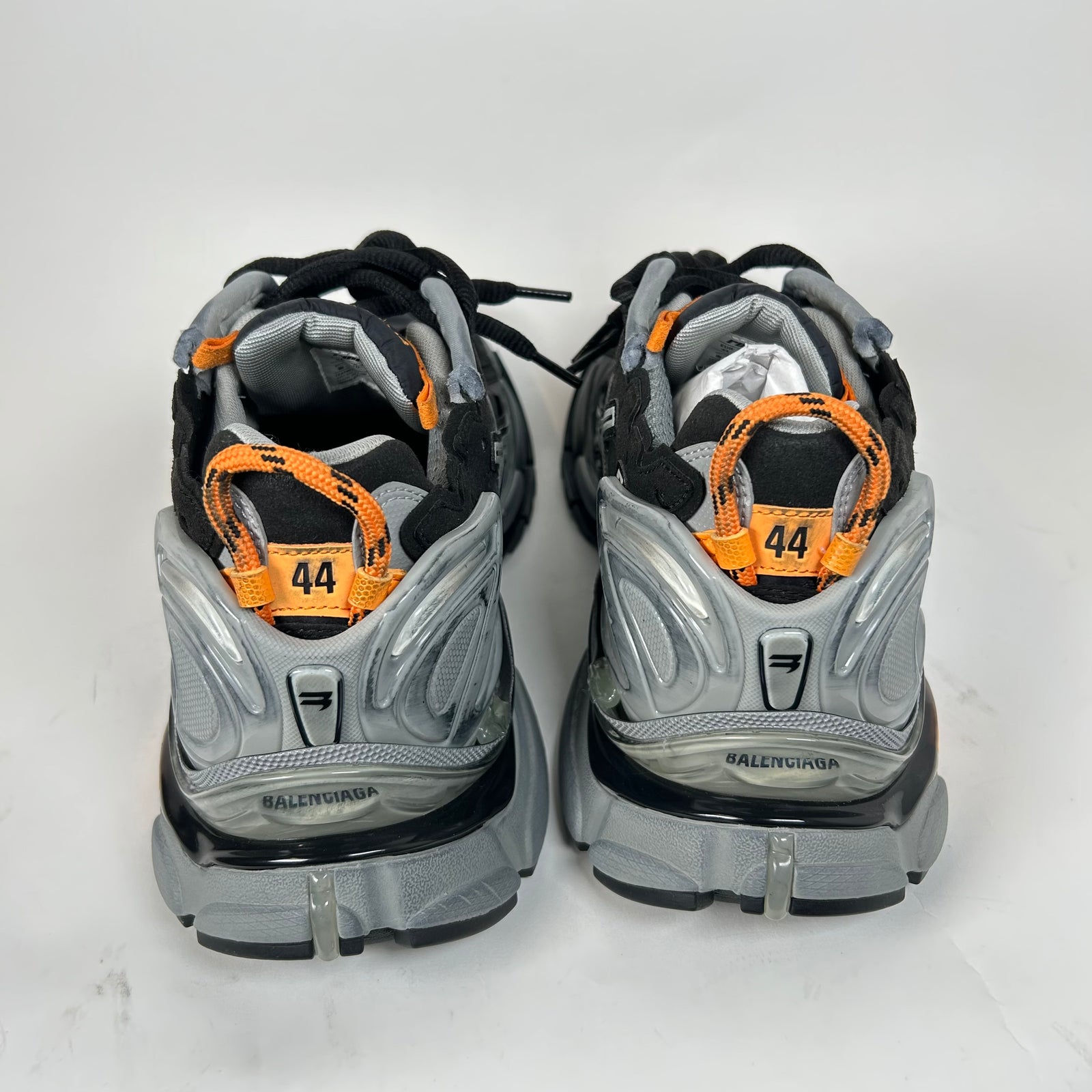Balenciaga Black/Orange Nylon Runner Size 44