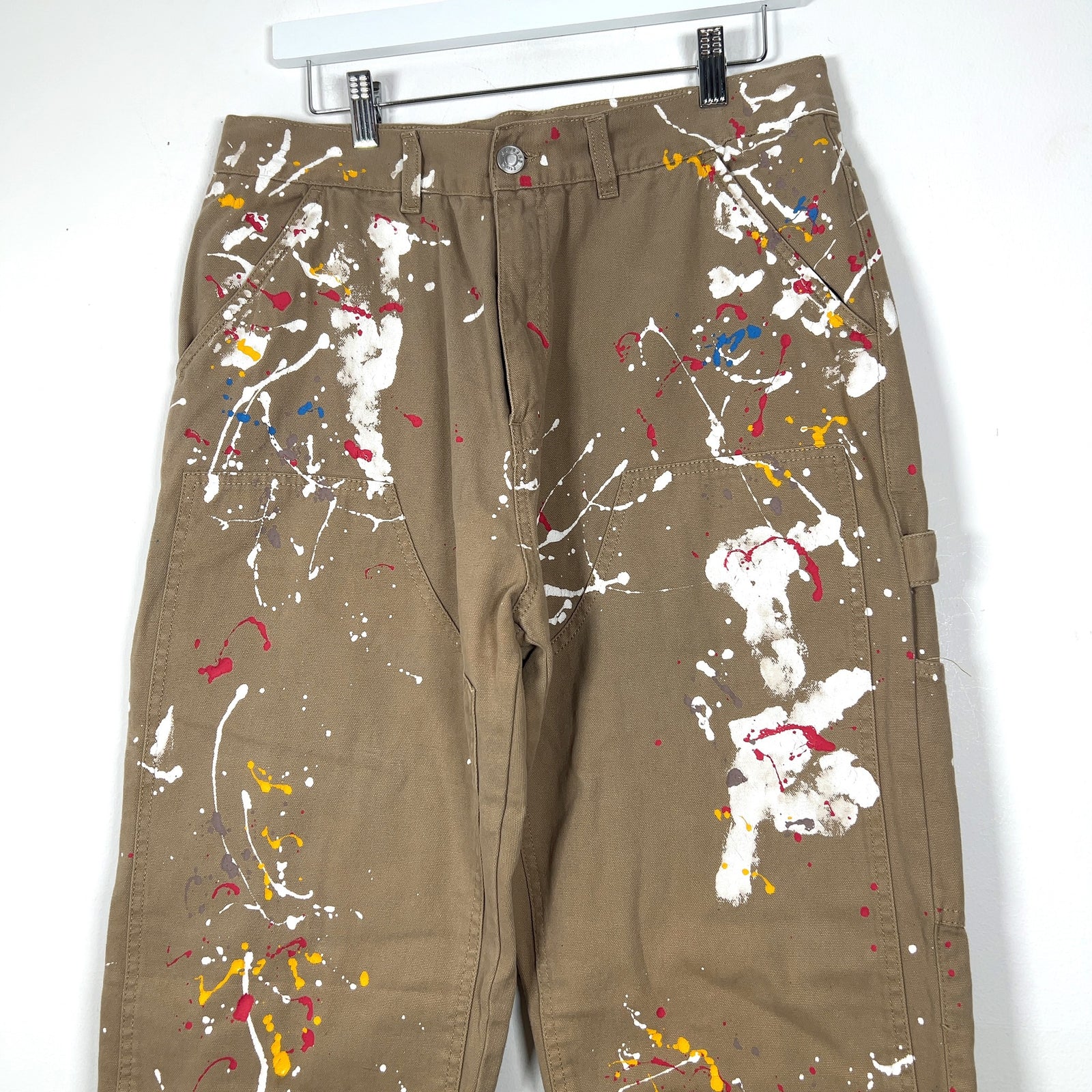 Martine Rose Paint Splatter Carpenter Pants