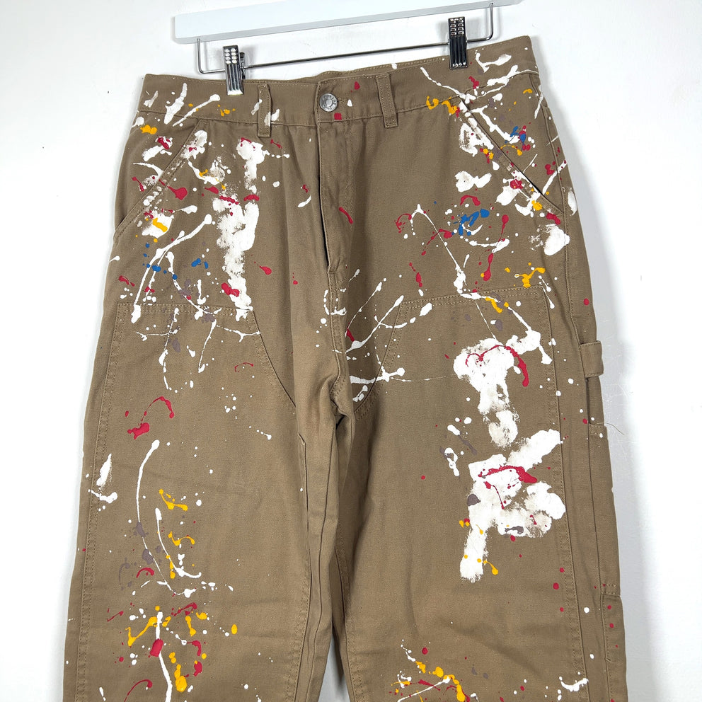 Martine Rose Paint Splatter Carpenter Pants