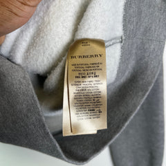 Burberry Grey Nova Check Fleece Zip-Up Hoodie