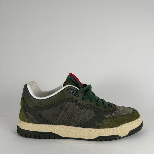 Gucci Re-Web Green GG Low Top Low Top Sneakers Size 11.5