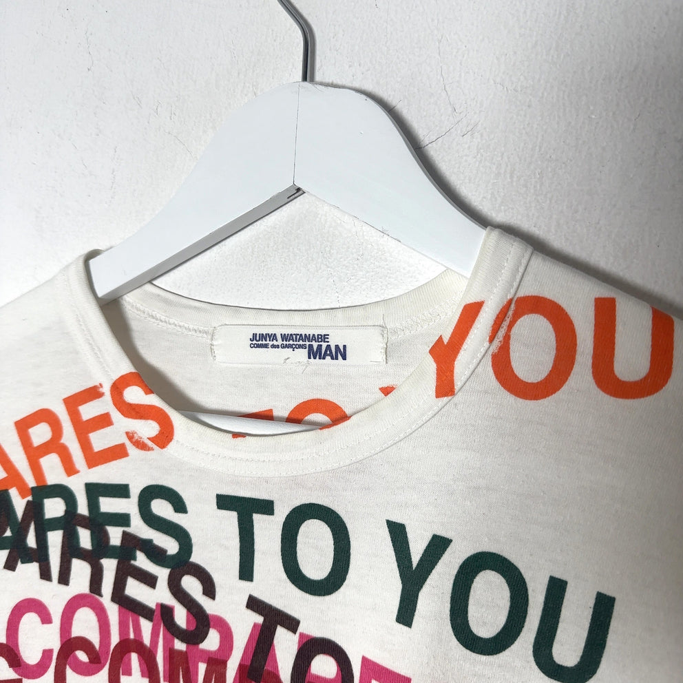 Junya Watanabe SS02 'Nothing Compares' Poem T-Shirt
