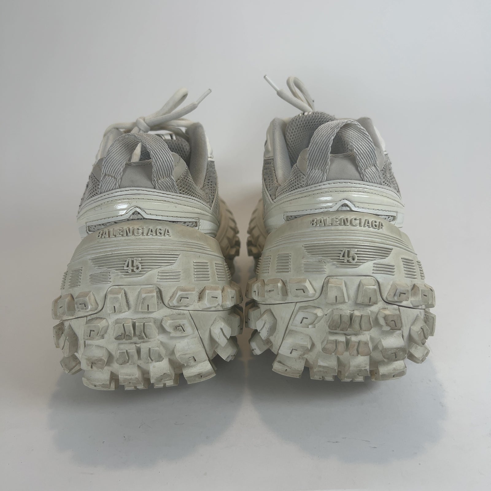 Balenciaga Eggshell Contrast Defender Lowtop Sneakers