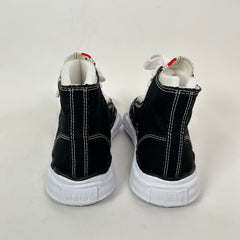 Maison Mihara Yasuhiro Black/White Peterson OG Sole Canvas High-Top Sneaker Size 41
