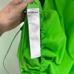 Balenciaga 3B Sport Logo Green Track Jacket Size M