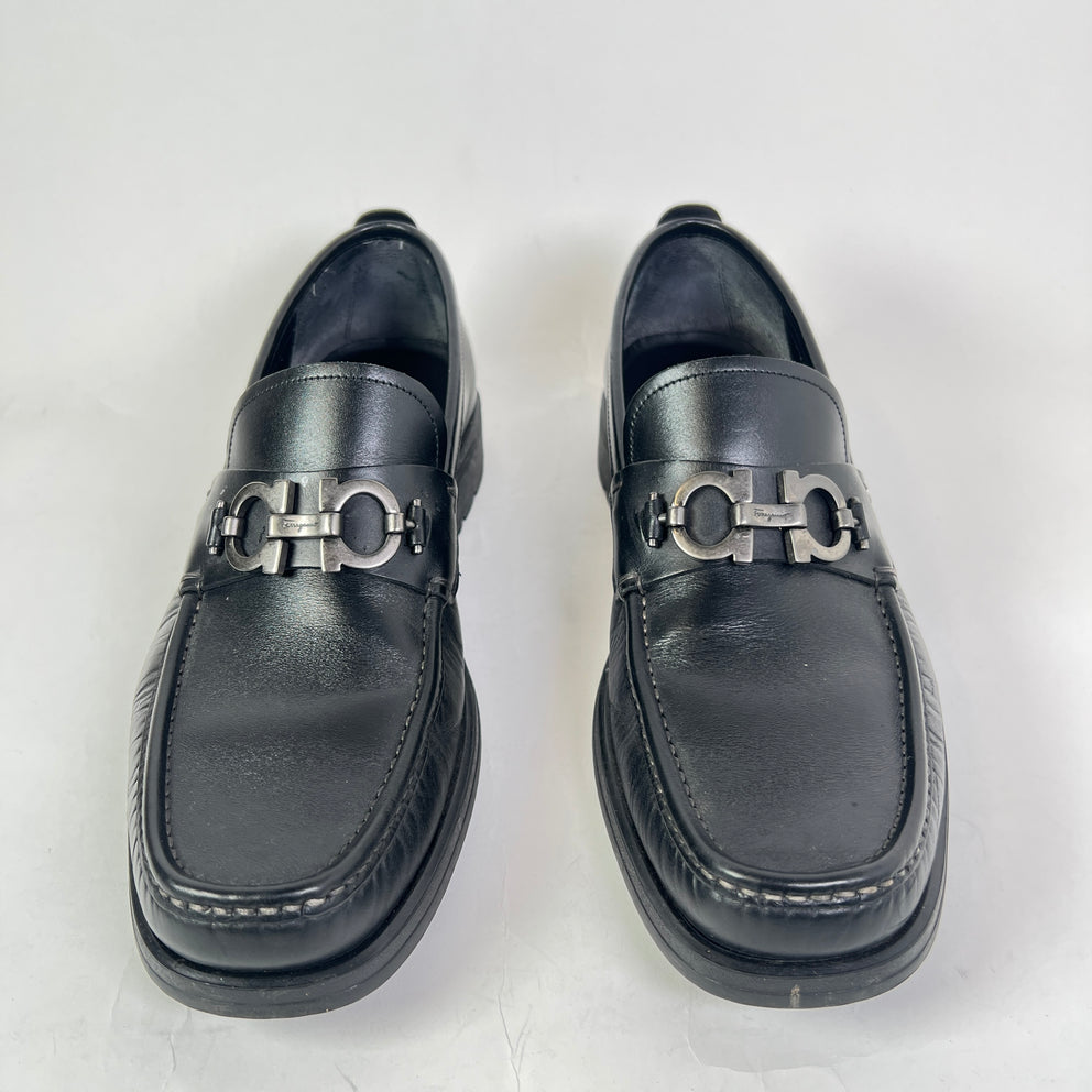 Salvatore Ferragamo David Lug Sole Leather Loafer