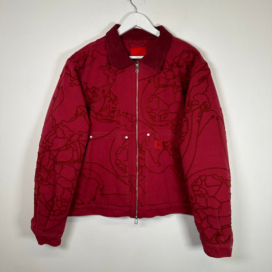 Fugazi Red Chainstitch Work Jacket Size Medium