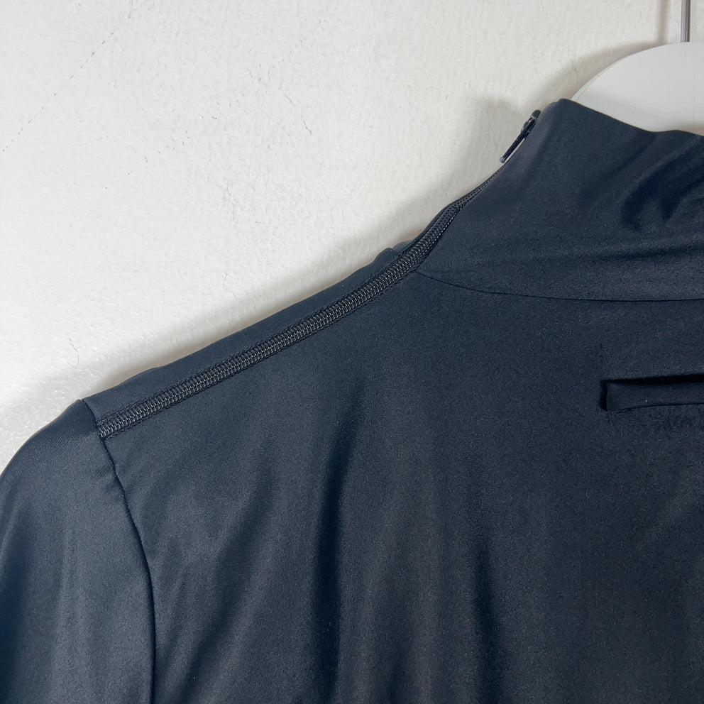 Jean Paul Gaultier Body Con Satin Turtleneck Longsleeve