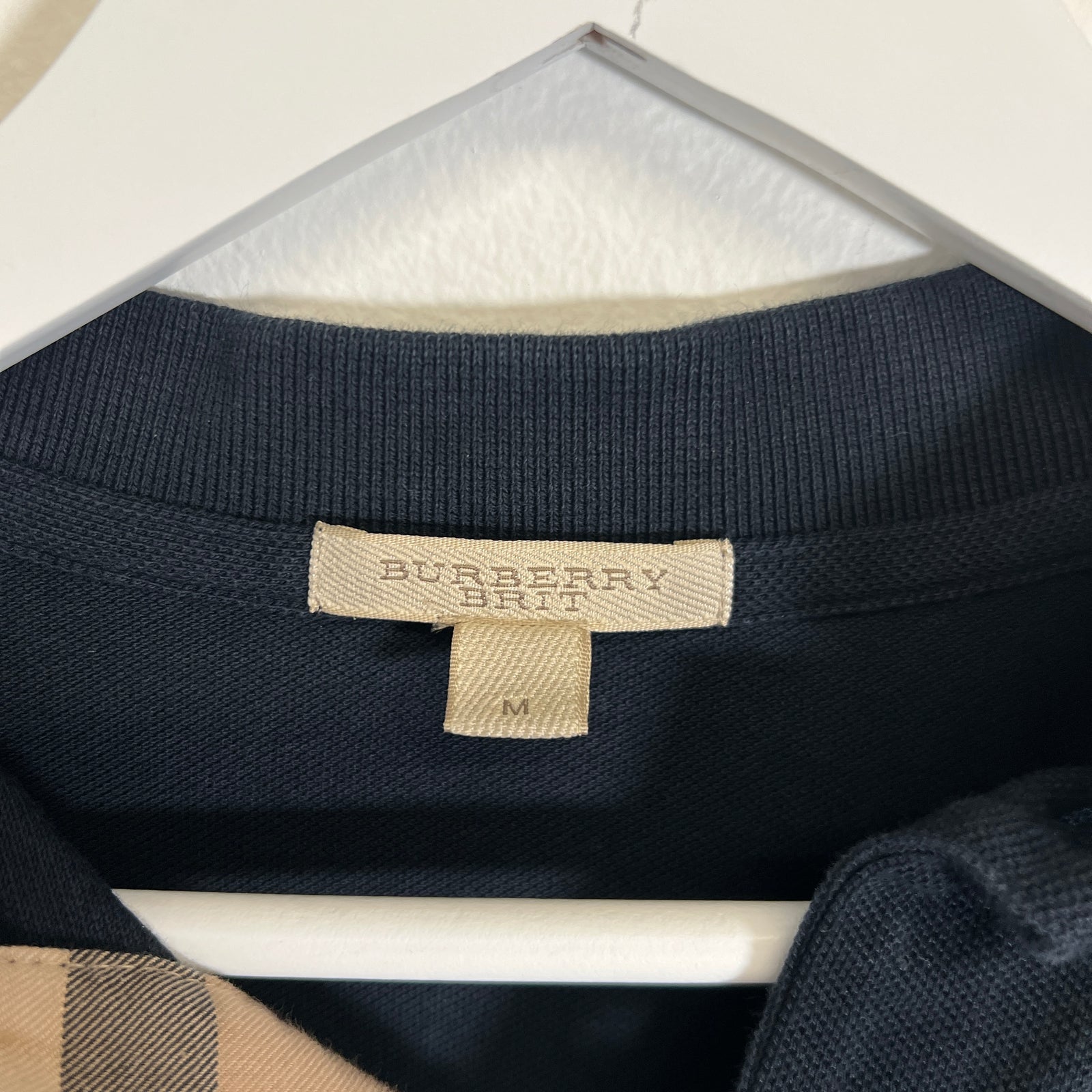 Burberry Brit Navy Polo Size M