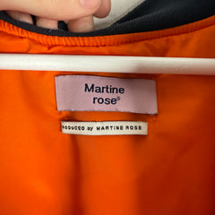 Martine Rose 'Classic' Navy Cropped Bomber Jacket Size S