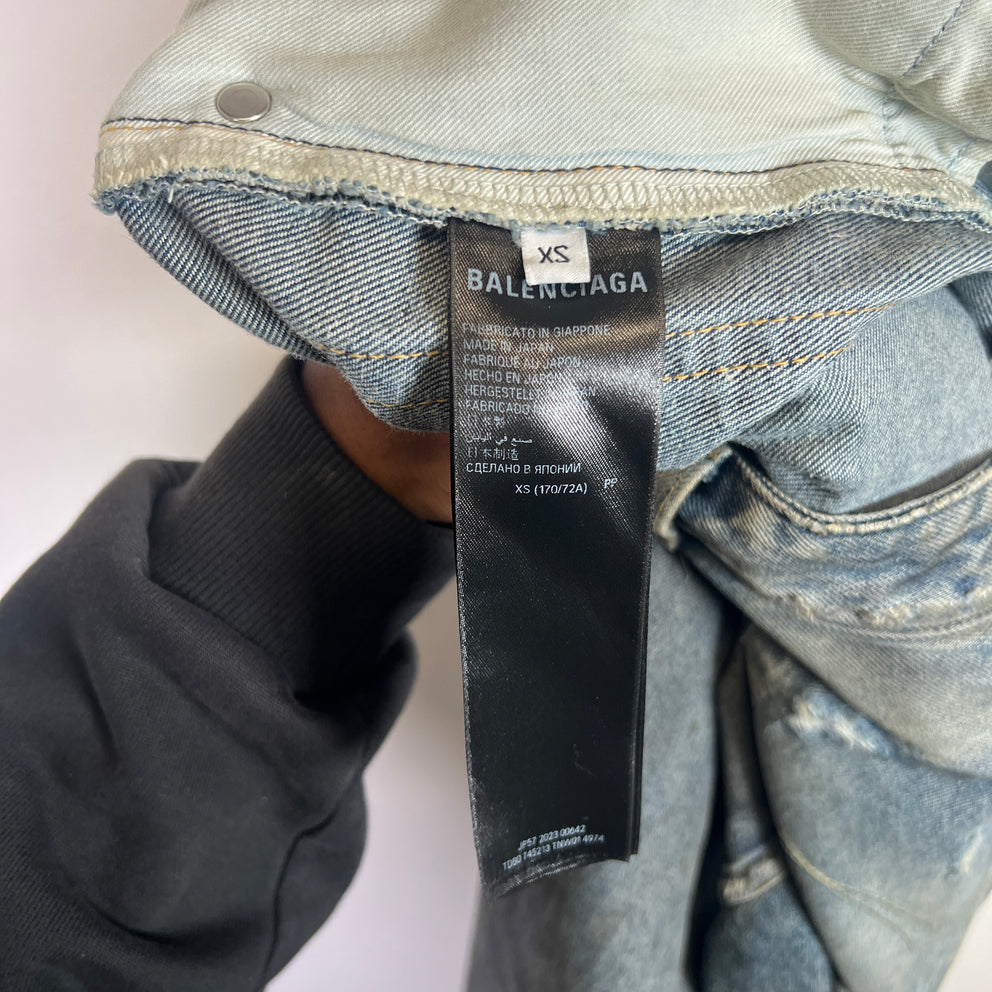 Balenciaga SS23 Mud Wash Baggy Denim Jeans
