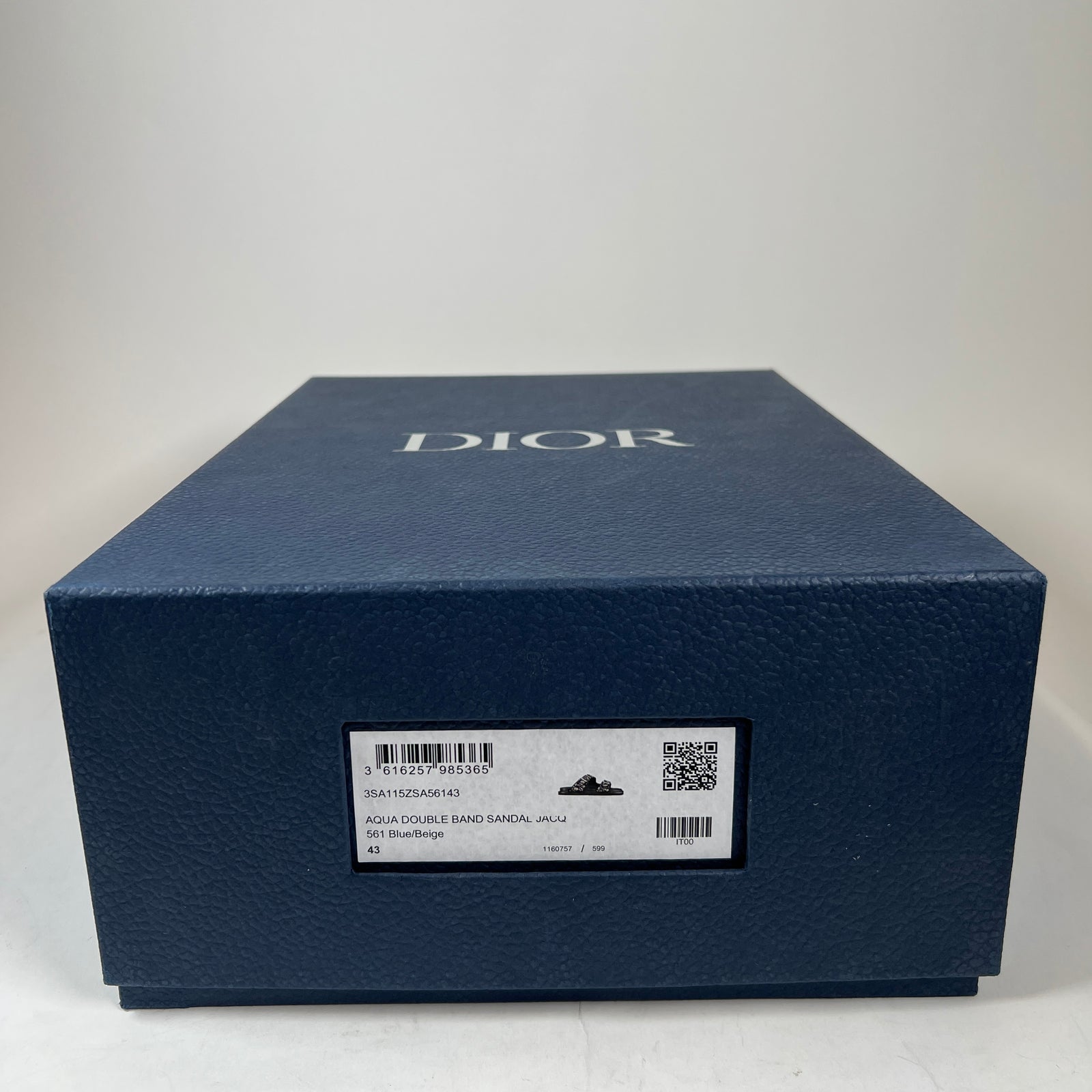 Dior Black/Beige Oblique Aqua Sandals Size 43