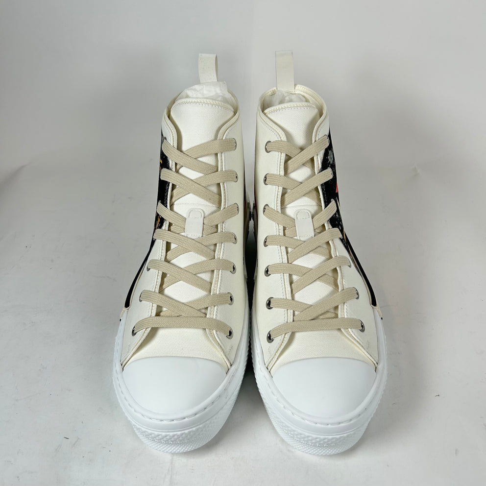 Dior B23 White 'AsteroDior' High-Top Sneaker Size 44