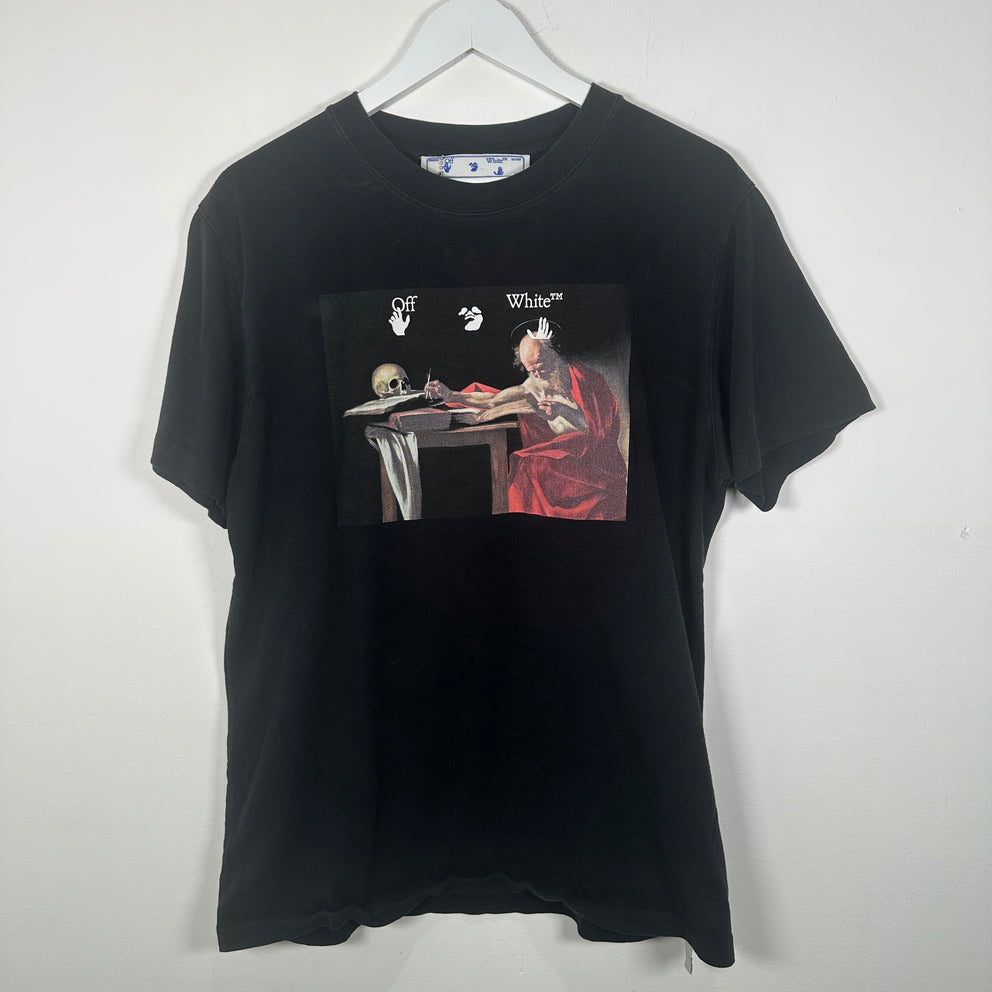 Off-White Caravaggio Arrow Black T-Shirt Size M