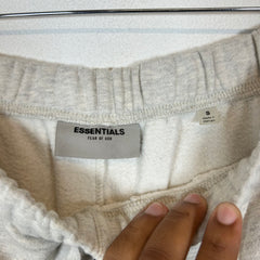 Essentials Heather Grey Logo Sweatpants Size S