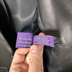 Ralph Lauren Purple Label Lambskin Leather Blazer Size 42R