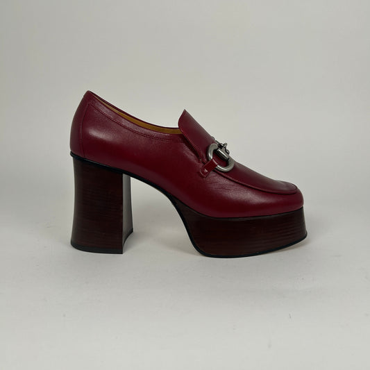 Gucci Lady Horsebit Loafer Pumps Size 40.5
