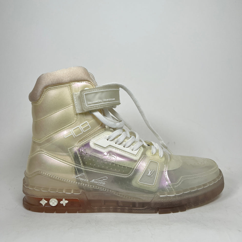 Louis Vuitton Transparent Sky 408 High Top Trainers Size LV 8.5