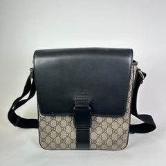 Gucci GG Coated Canvas Buckle Messenger