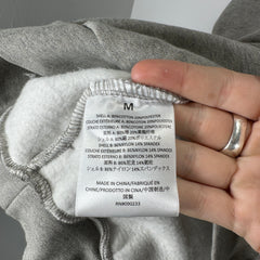 Essentials Oatmeal Nylon Fleece Hoodie Size M