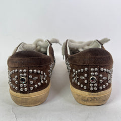 Golden Goose Suede Superstar Pen-Star Embellished Sneaker