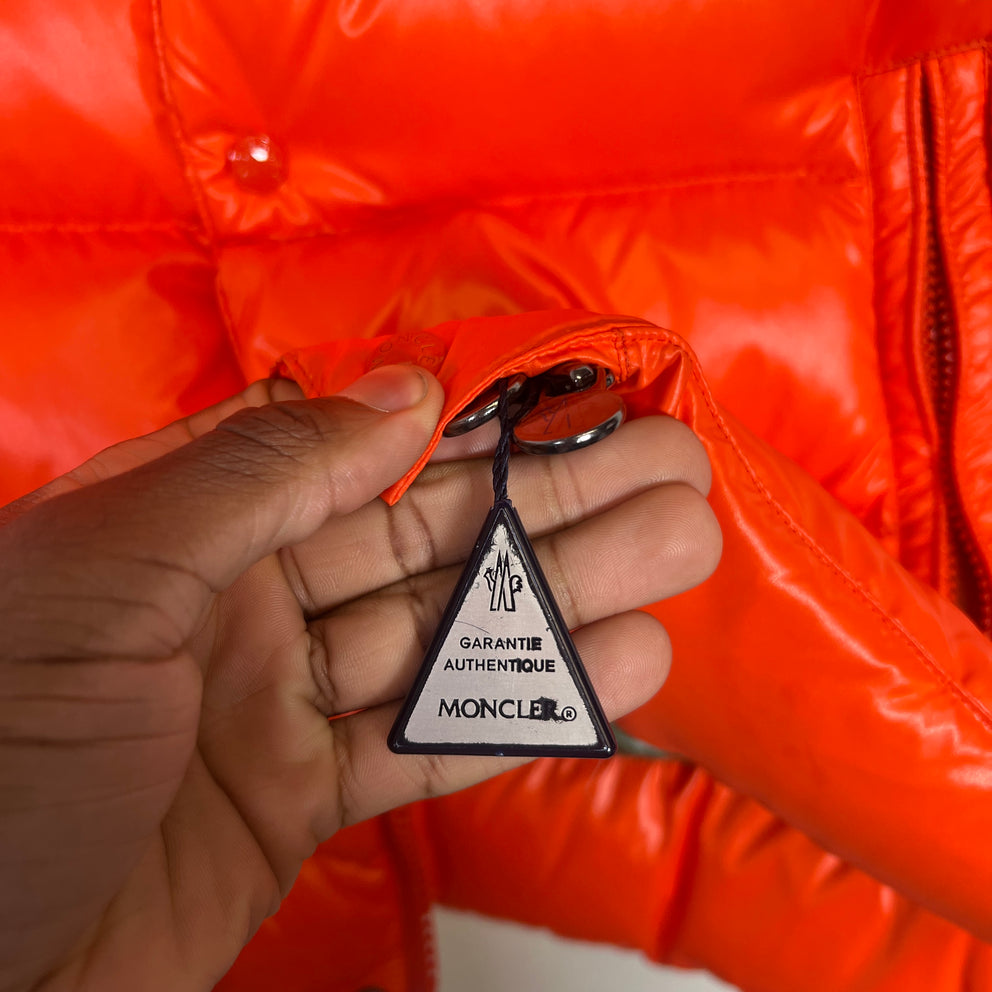 Moncler Orange Tib Gilet Down Puffer Vest Size 4