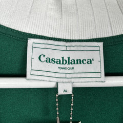 Casablanca Green Velvet Polo Button Up Shirt Size M