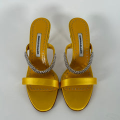 Manolo Blahnik Sako Embellished Sandals Size 39